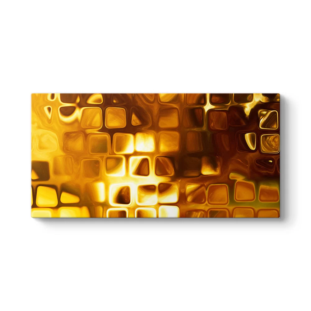 Gold Squares Tablo - Model 5
